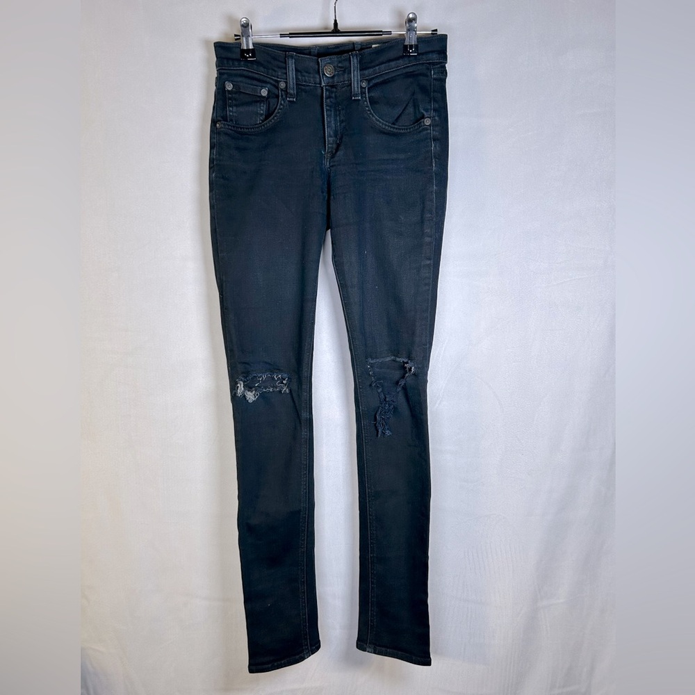 Rag & Bone Coal with Holes Women’s Skinny Jeans. Size 26 - Picture 3 of 16